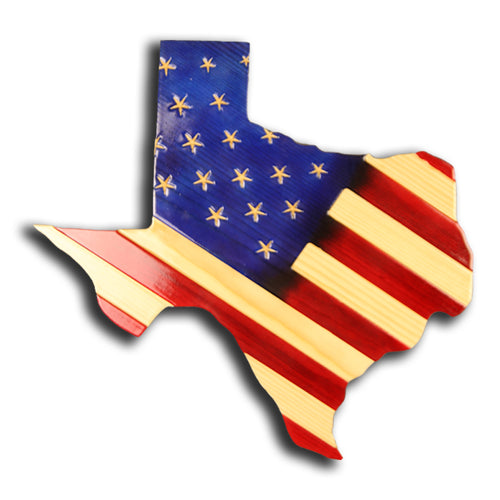 American Flag Texas Decor